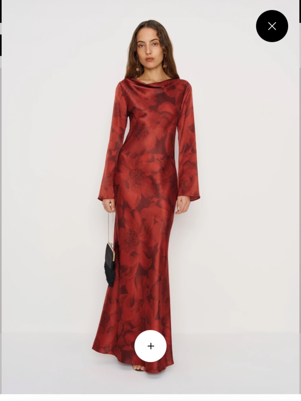Reformation Pike Silk Maxi Dress Red - Size 4